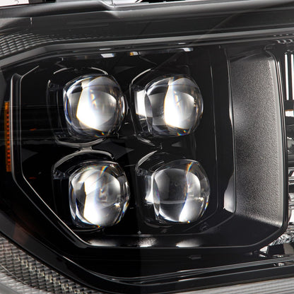 AlphaRex 07-13 Toyota Tundra/08-17 Toyota Sequoia MK II NOVA-Series LED Projector Headlights Alpha-Black (With Level Adjuster)