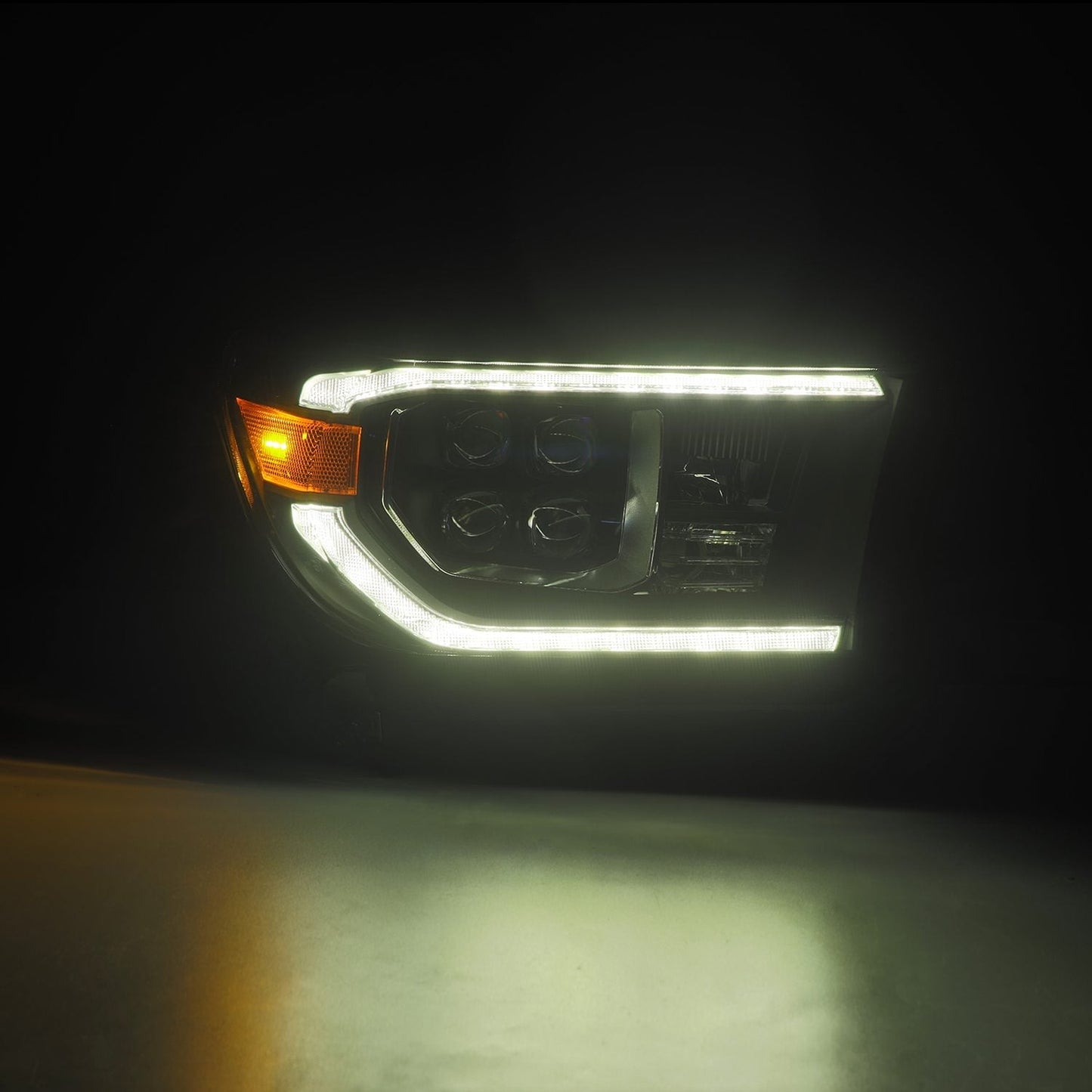 AlphaRex 07-13 Toyota Tundra/08-17 Toyota Sequoia MK II NOVA-Series LED Projector Headlights Black (With Level Adjuster)