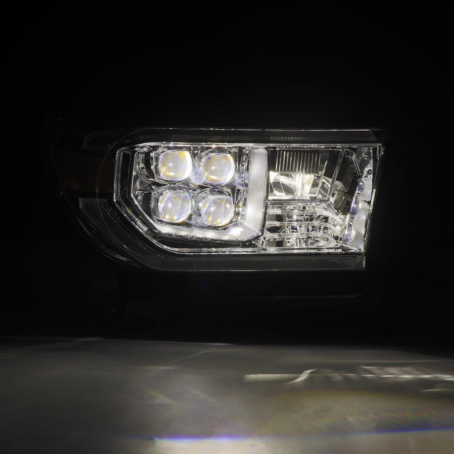 AlphaRex 07-13 Toyota Tundra/08-17 Toyota Sequoia MK II NOVA-Series LED Projector Headlights Chrome (With Level Adjuster)