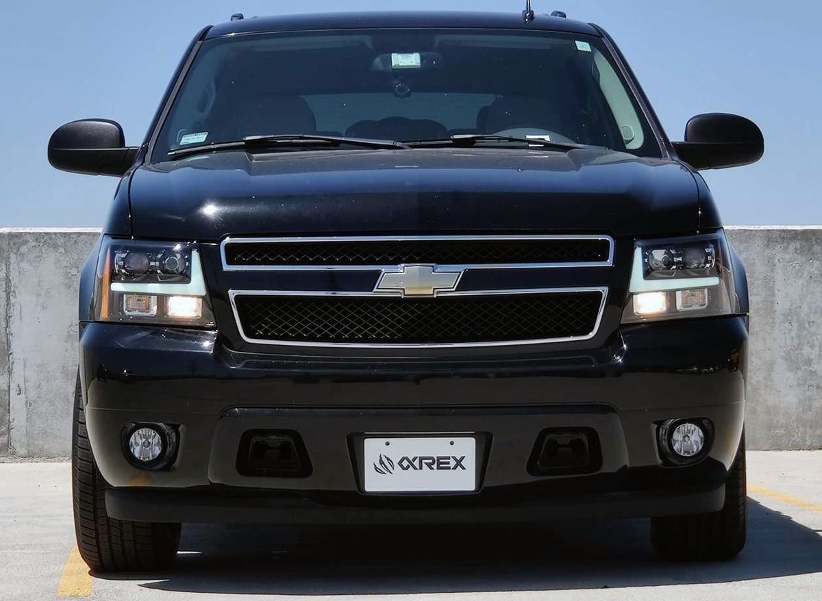 AlphaRex 07-14 Chevrolet Tahoe PRO-Series Proj Headlights Chrome w/Activ Light/Seq Signal/DRL