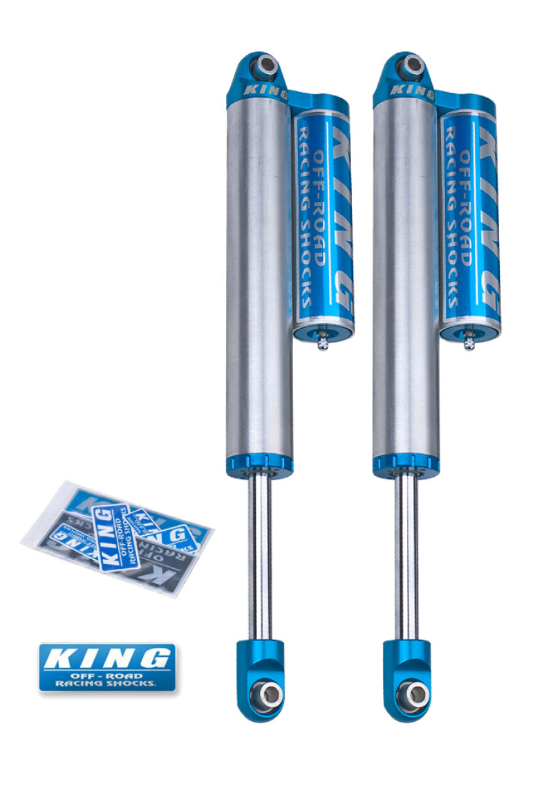 King Shocks 2.5 Performance w/ Remote Reservoir + Rear Reservoir Non-Adjustable Shocks Set w/0-2.5" lift - 2000-2010 GMC Sierra 3500 HD 4WD