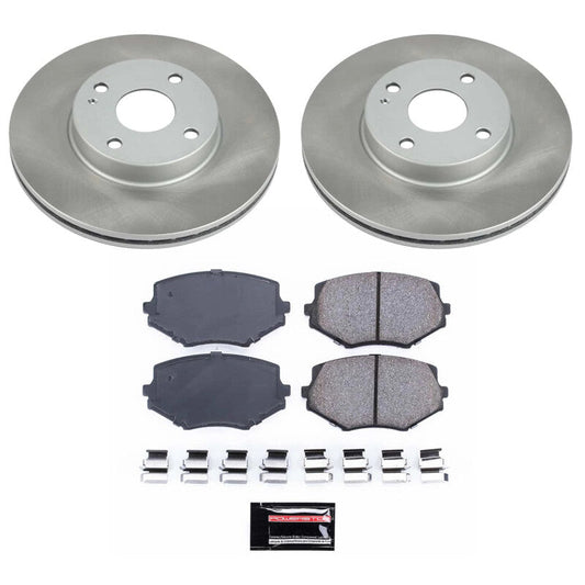 PowerStop 99-05 Mazda Miata Front Semi-Coated Rotor Kit (SC793)