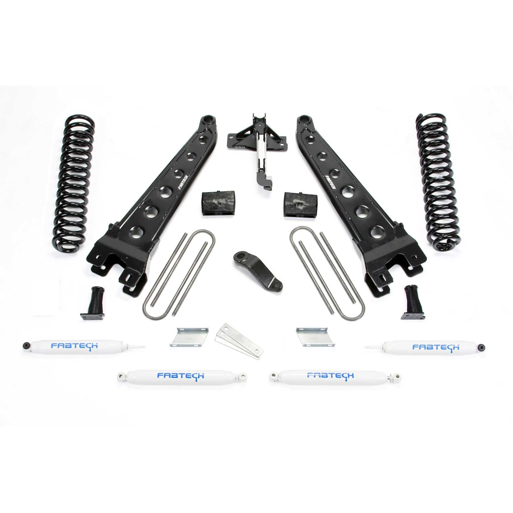 Fabtech 6in Rad Arm System w/ Coils & Performance Shocks | Ford F450/F550 4WD Diesel (19-20) (K2335)