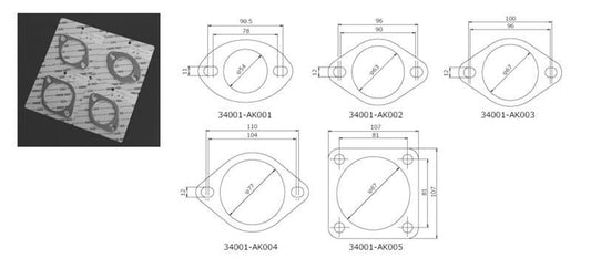 HKS Gasket 85mm Universal EX (2pcs)-WheelFlip