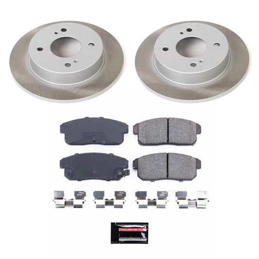 PowerStop 01-06 Nissan Sentra Rear Semi-Coated Rotor Kit (SC741)