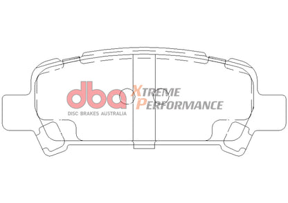 DBA XP650 Rear Brake Pads | Subaru WRX (02-03) (DB1379XP)
