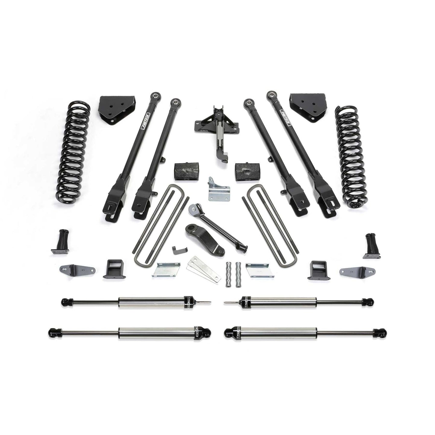 Fabtech 6" 4-Link System w/ Coils & DLSS Shocks | Ford F450/F550 4WD (08-10) (K2054DL)