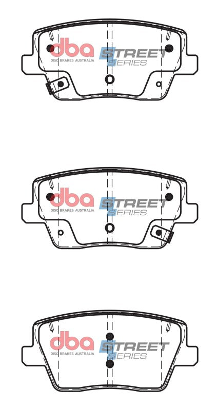 DBA Street Series Rear Brake Pads 300mm Rear Rotor | Hyundai Veloster (22-23) (DB15013SS)