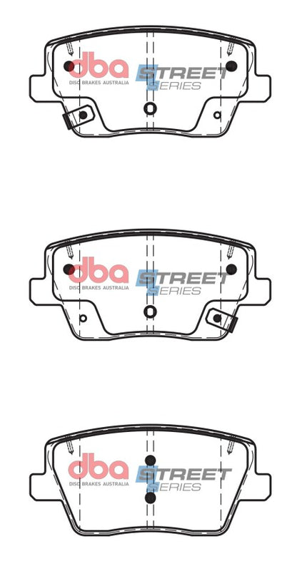 DBA Street Series Rear Brake Pads 300mm Rear Rotor | Hyundai Veloster (22-23) (DB15013SS)