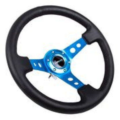 NRG RST-006 Sport Steering Wheels - 350mm x 3" Deep - Premium Leather