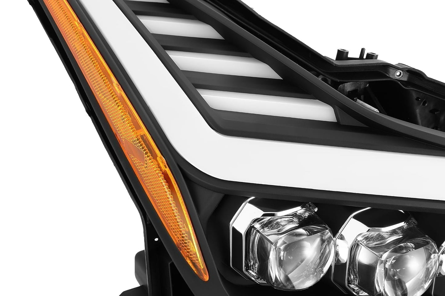 AlphaRex 08-13 Infiniti G37/14-15 Q60 Coupe MK II NOVA-Series LED Projector Headlights Black