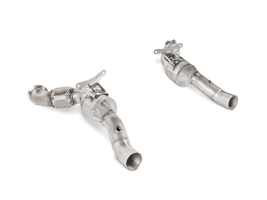 Akrapovic 16-17 Ferrari 488 GTB/488 Spyder Link Pipe Set w/ Cat (SS)