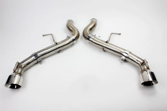 Mishimoto 2016+ Chevrolet Camaro SS Dual-Tip Race Axle-Back Exhaust w/ Black Tips-WheelFlip