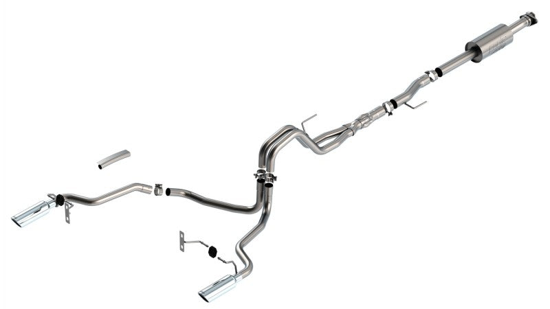 Borla F-150 2021 5.0L 4dr CC SB EC STB Lariat/KR/Platinum/LTD 3/2.25 SRE Cat-Back ATAK Tips | Ford F-150 (21) (BC140867)