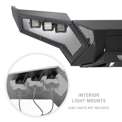 Go Rhino 22-26 Toyota Tundra (4dr) Element Front Bumper w/ Fixed Light Bar Mount - Tex. Blk