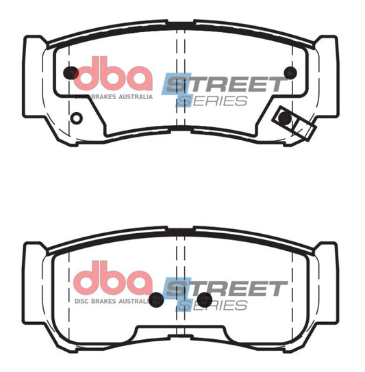 DBA Rear Street Series Brake Pads | Hyundai Santa Fe (07-09) (DB2035SS)