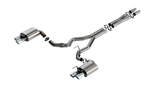 Borla 2024 Ford Mustang GT 5.0L V8 w/ Active Exhaust ATAK Cat-Back Exhaust System | Ford Mustang GT (24) (140963)