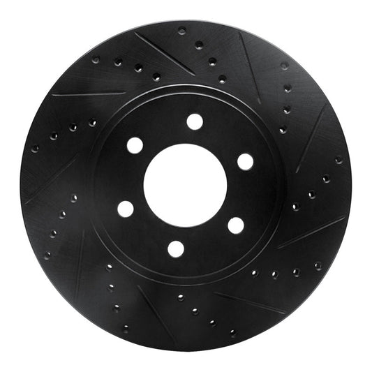 DFC D&S Black Brake Rotor (FRONT RIGHT): Dodge Durango 3.6L / 3.9L (03)