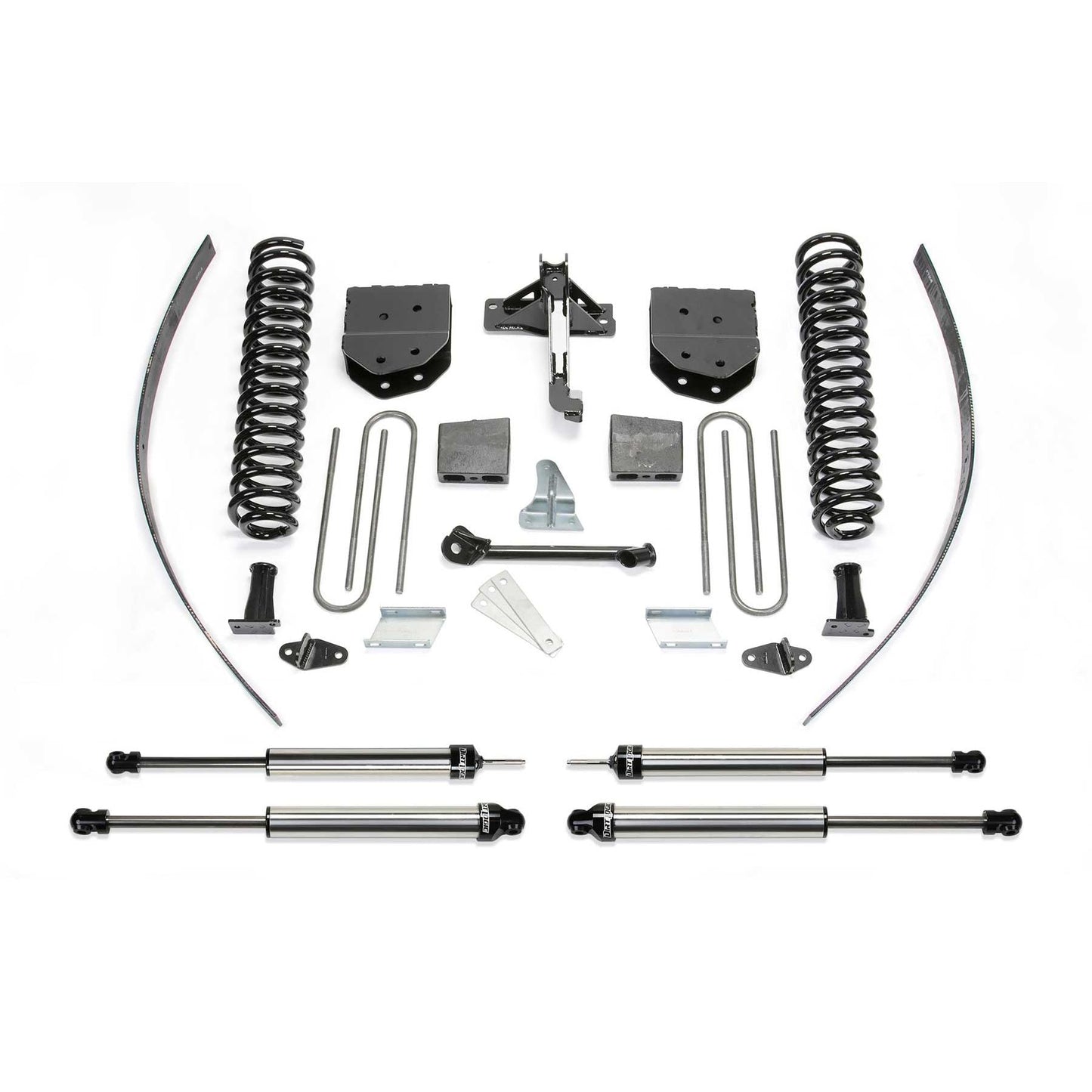 Fabtech 8in Basic System w/ DLSS Shocks | Ford F250 4WD (08-15) w/o Factory Overload (K2121DL)