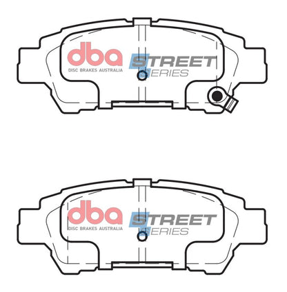 DBA Street Series Rear Brake Pads | Toyota Sienna (04-10) (DB1660SS)