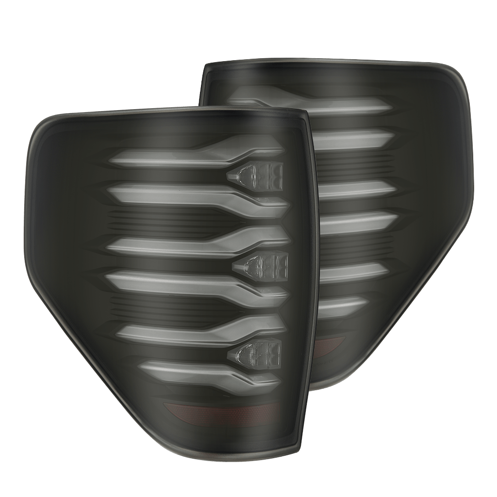 AlphaRex 09-14 Ford F150 LUXX-Series LED Tail Lights Black