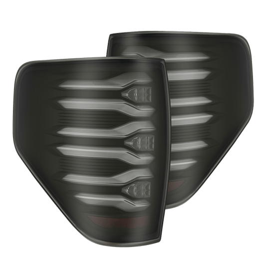 AlphaRex 09-14 Ford F150 LUXX-Series LED Tail Lights Black