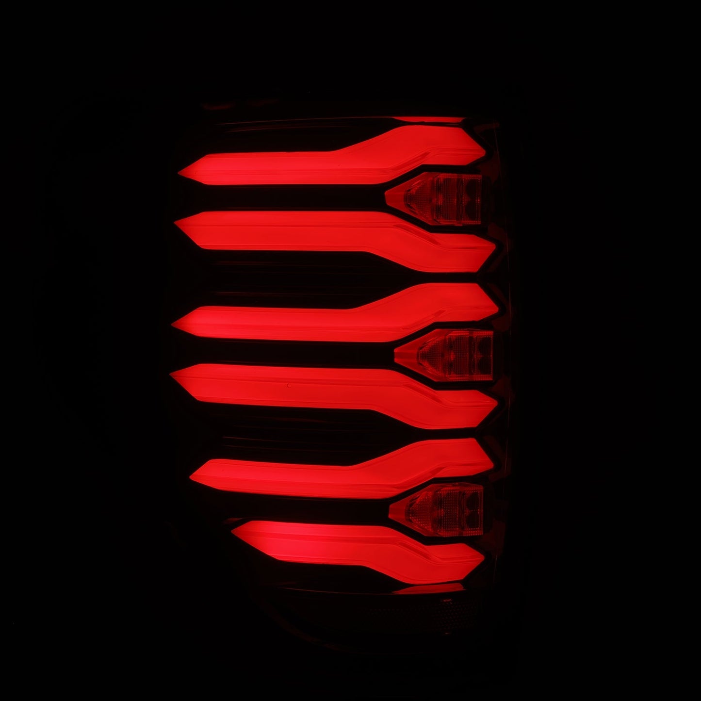 AlphaRex 09-14 Ford F150 LUXX-Series LED Tail Lights Black-Red