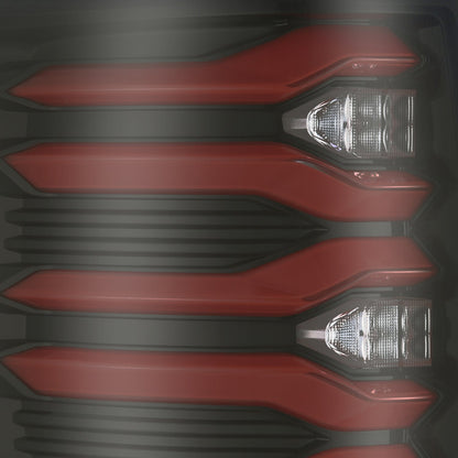 AlphaRex 09-14 Ford F150 LUXX-Series LED Tail Lights Black-Red