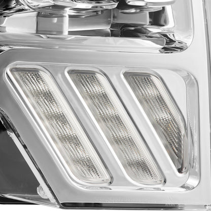 AlphaRex 09-14 Ford F150 MKII LUXX-Series LED Projector Headlights Chrome