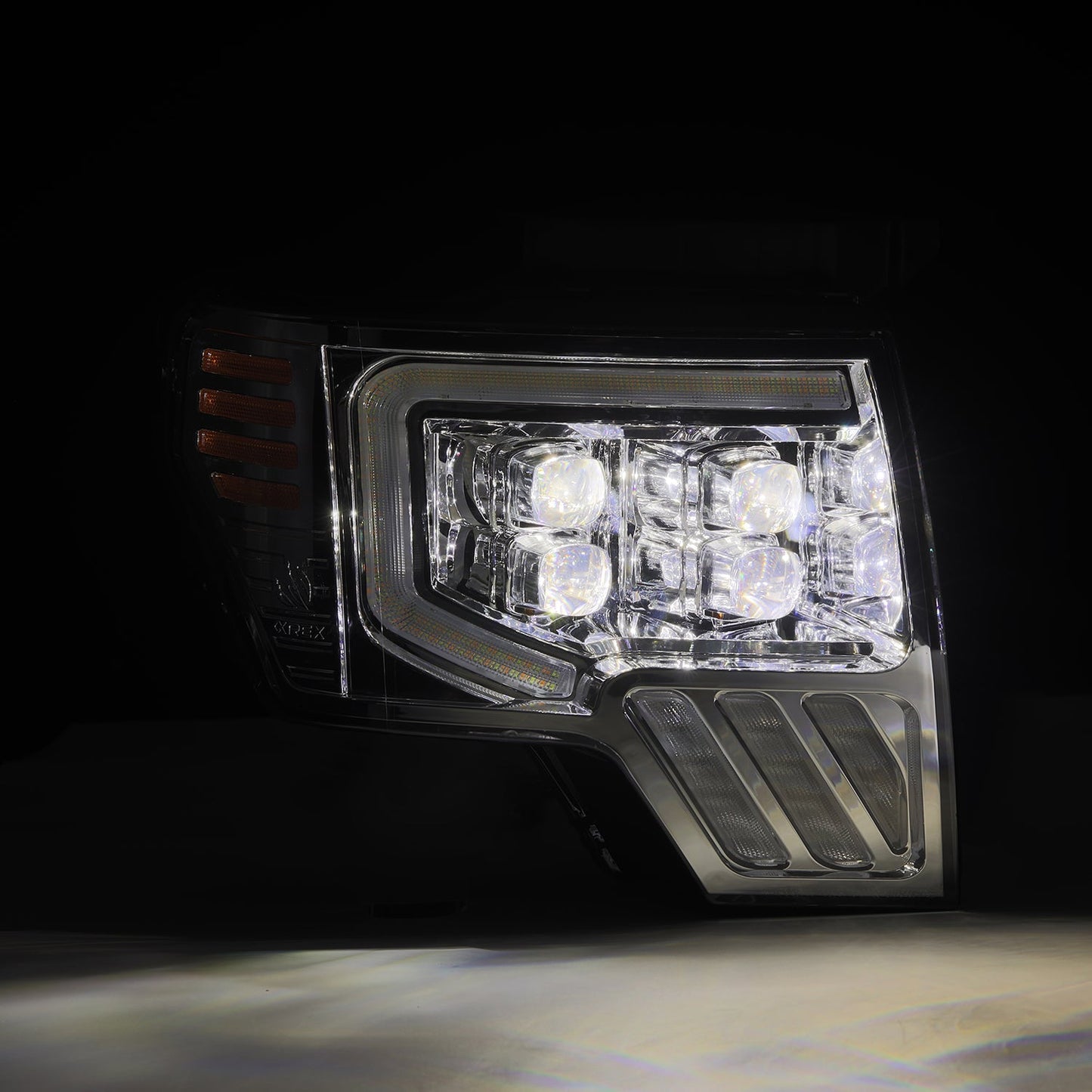 AlphaRex 09-14 Ford F150 MKII NOVA-Series LED Projector Headlights Chrome