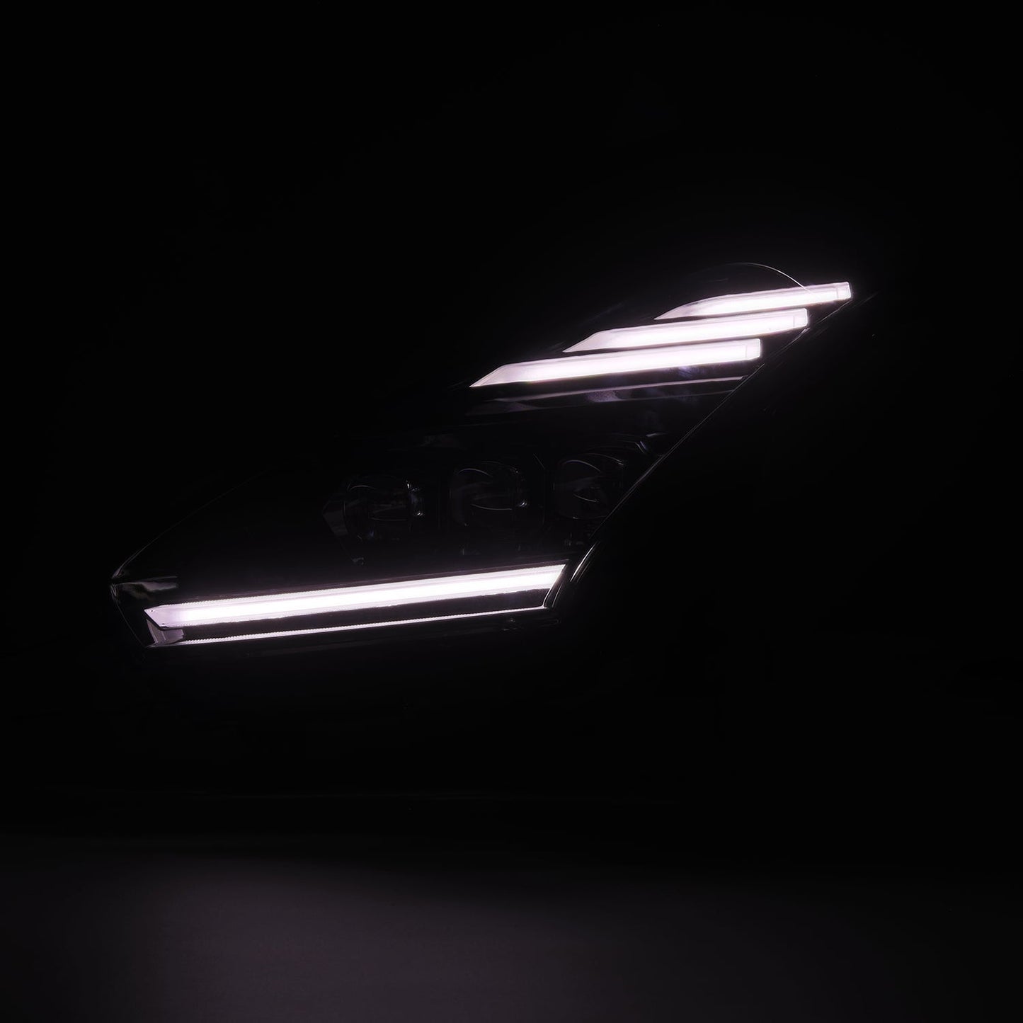 AlphaRex 09-25 Nissan GT-R NOVA-Series LED Projector Headlights Alpha-Black