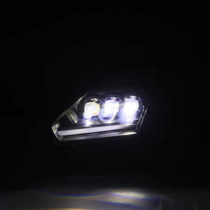 AlphaRex 09-25 Nissan GT-R NOVA-Series LED Projector Headlights Black