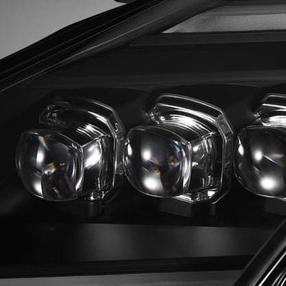 AlphaRex 09-25 Nissan GT-R NOVA-Series LED Projector Headlights Black