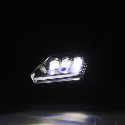 AlphaRex 09-25 Nissan GT-R NOVA-Series LED Projector Headlights Black