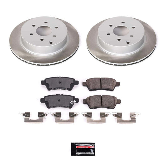 PowerStop 05-12 Nissan Pathfinder Rear Semi-Coated Rotor Kit (SC147)