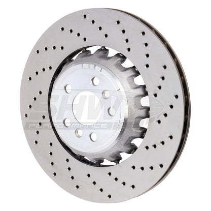 SHW Performance Rear Passenger Side Disc Brake Rotor for BMW (BRR43508)