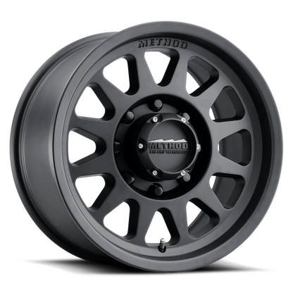 (set of 4) Method MR704-HD Matte Black | 17x9" +18mm | 8x180mm Wheel