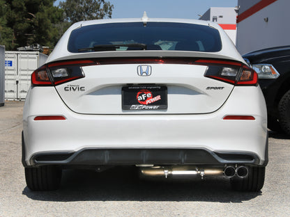 aFe Takeda 2.5in 304 SS Cat-Back Exhaust w/ Black Tips | Honda Civic L4-2.0L (49-36631-B)