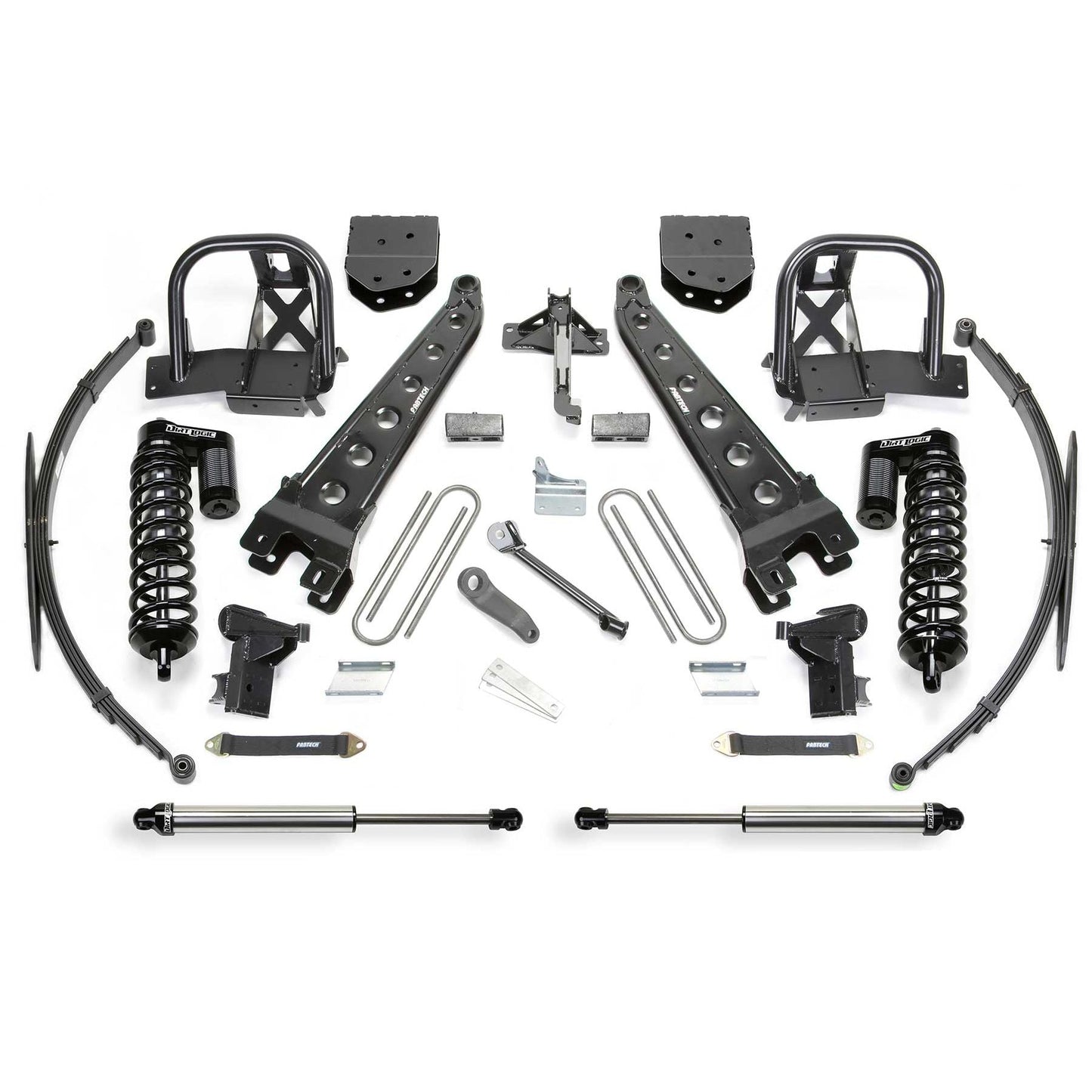 Fabtech 10" Radius Arm System w/ DLSS 4.0 Coilover & Rear DLSS | Ford F350 4WD (11-16) (K2153DL)