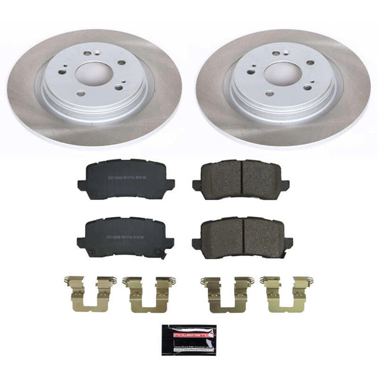 PowerStop 21-22 Honda Odyssey Rear Semi-Coated Rotor Kit (SC8768)