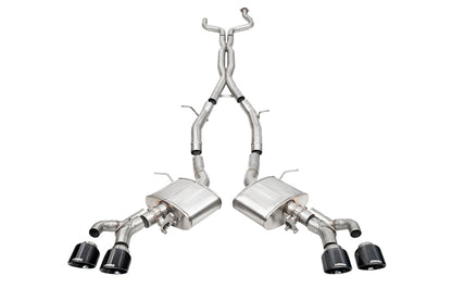 CORSA Xtreme Valved / 3.0 in Cat-Back 4.5 in Slash Tips | 2022+ Cadillac CT4-V Blackwing (21317)