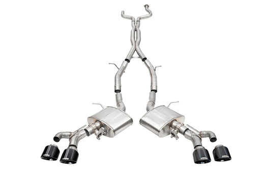 CORSA Xtreme Valved / 3.0 in Cat-Back 4.5 in Slash Tips | 2022+ Cadillac CT4-V Blackwing (21317)