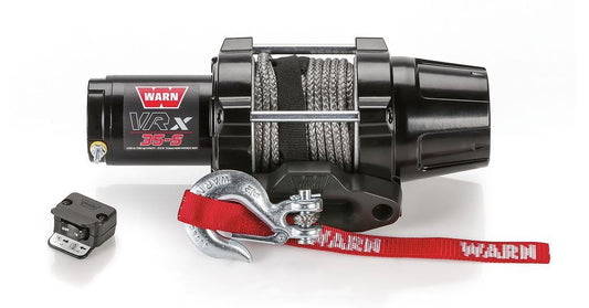WARN 101030 VRX 35-S ATV UTV Quad Winch 3500 Lb 50' 3/16 Rope Hawse Fairlead