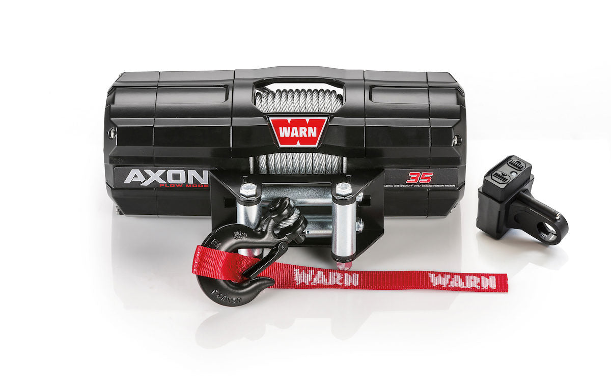 WARN 101135 AXON 35 ATV UTV Quad Winch 3500 Lb 50' 7/32 Cable Roller Fairlead
