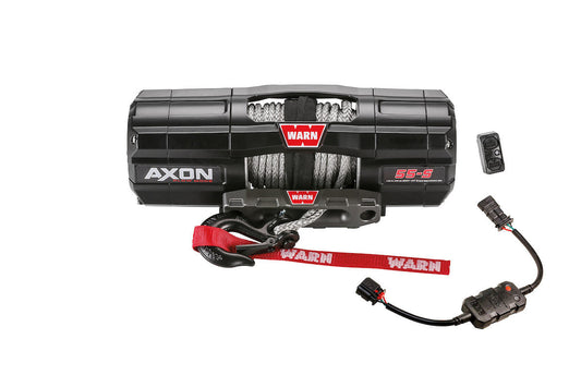 WARN 110250 AXON 55-S ATV UTV Quad Winch 5500 Lb 50' 1/4" Rope Hawse Plow Mode