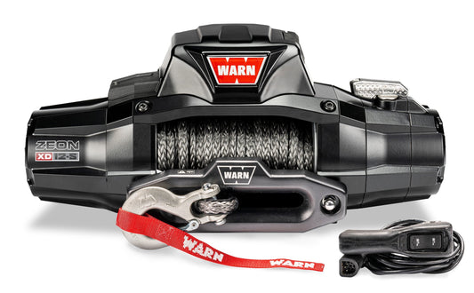 WARN 110012 ZEON XD 12-S 12000 lb Series Winch 80' 3/8 Spydura Synthetic Rope
