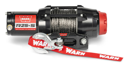 WARN 110020 R25-S ATV UTV Quad Winch 2500 Lb 50' 3/16 Synthetic Rope Fairlead