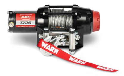 WARN 110025 R25 ATV UTV Quad Winch 2500 Lb 50' 3/16 Cable Roller Fairlead