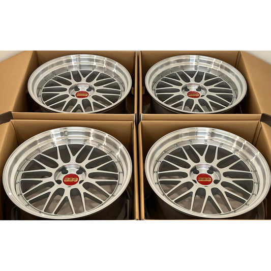 BBS LM 20x9.5 +8, 20x10.5 +15 5x112 Diamond Silver (SET)