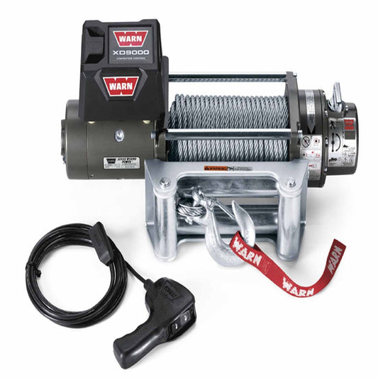 WARN 28500 XD9000 Premium Series Winch 12V Roller Fairlead 4.6HP